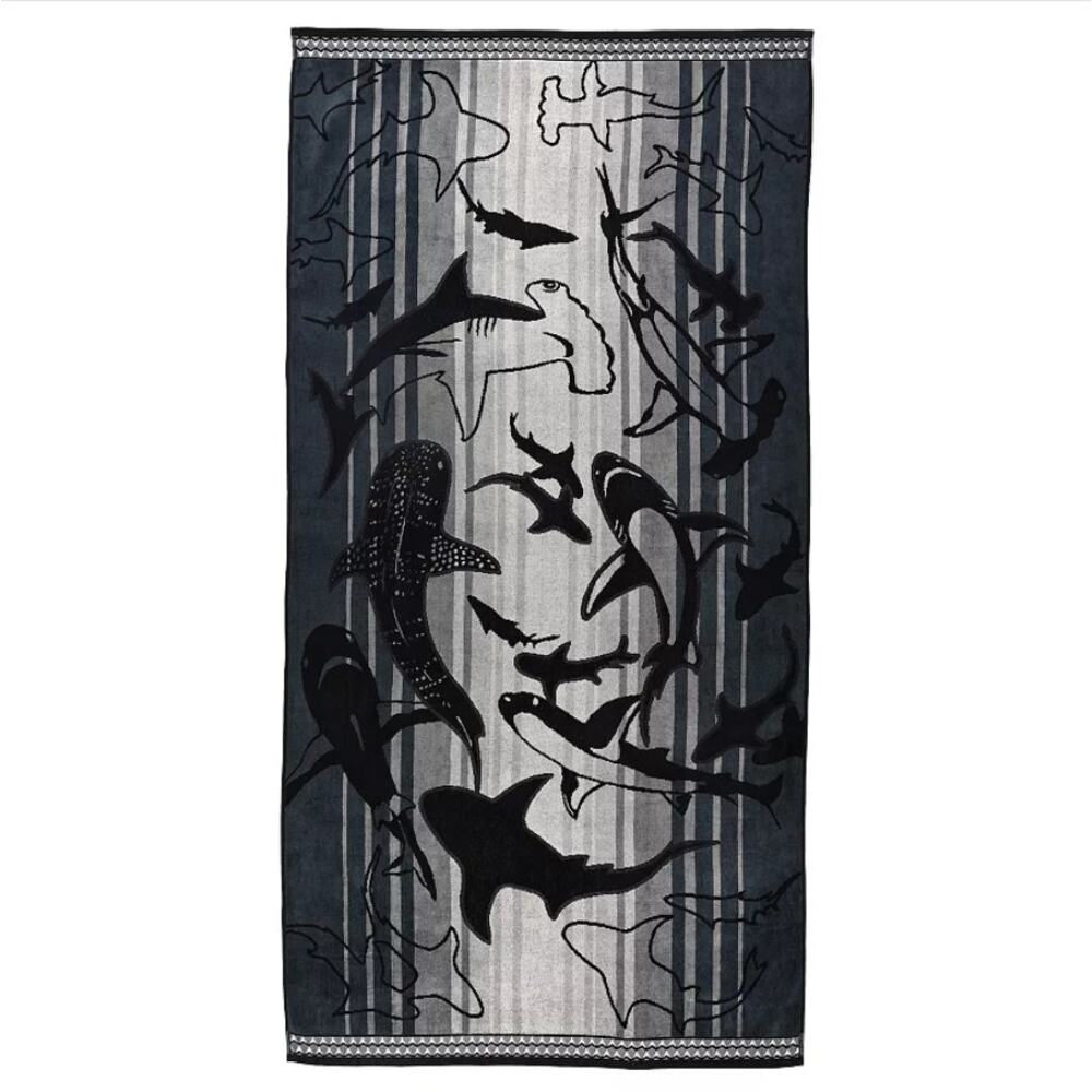 The Big One Sharks Extra Large Beach Towel